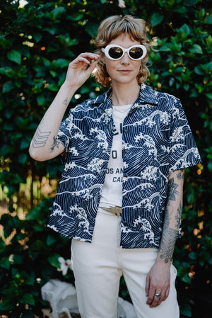 New! CAMPY Camp shirt WAVE LENGTH