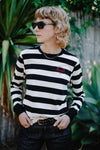 NEW! LONGITUDE Striped LS TS