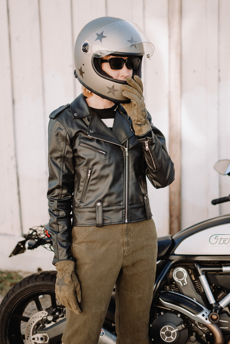 leather motorcycle gear VELOCITY Armored & UHMWPE Fabric Moto Jacket / Leather Alternative Mot – STELLAR Moto Brand