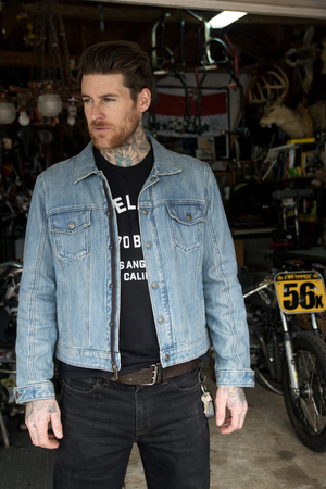 HEMISPHERE Dyneema armored jean jacket for men by Stellar Moto Brand