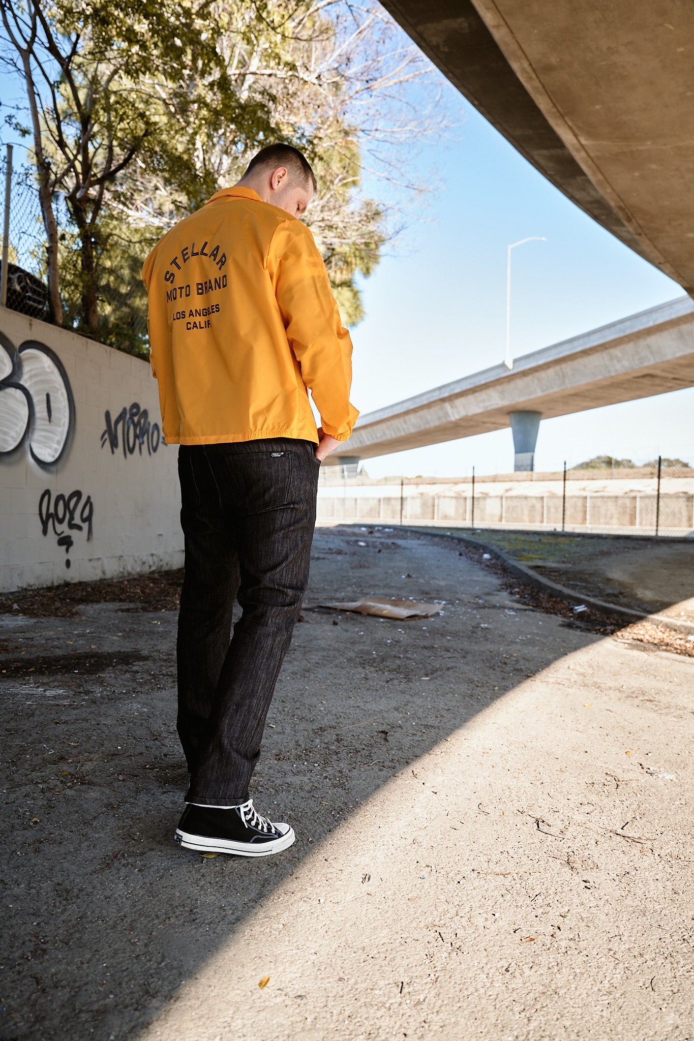 NEW NEPTUNE Windbreaker jacket w printed back logo STELLAR Moto Brand