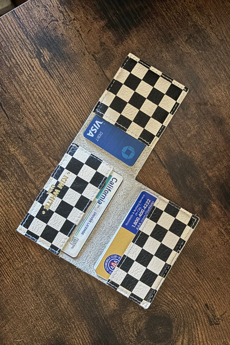 NEW! Checkered Flag mini Wallet