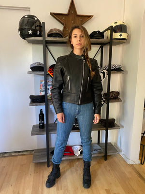 Stellar, Moto, functional art, moto gear, MOTO, vintage, protective wear, functional fashion, motorcycle, shirt, tee, retro, fashion, jacket,jacket, black, armored, soft, airflow, resistant, strong, STARFIELD MX Armored Leather Jacket BLACk