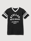 Stellar, Moto, functional art, moto gear, MOTO rally t-shirt, neckline, cotton, vintage, short sleeve, protective wear, functional fashion, motorcycle, shirt, tee, retro, fashion