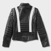 STARFIELD MX Armored Leather Jacket  BLACK/WHITE