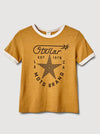 Stellar, Moto, functional art, moto gear, MOTO rally t-shirt, neckline, cotton, vintage, short sleeve, protective wear, functional fashion, motorcycle, shirt, tee, retro, fashion,  soft, airflow, resistant, strong, Starshield Ringer Tee