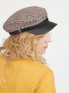 Black & Tan Stripe TRITON Moto Cap