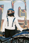 Stellar, Moto, functional art, moto gear, MOTO, vintage, protective wear, functional fashion, motorcycle, shirt, tee, retro, fashion, jacket,jacket, black, armored, soft, airflow, resistant, strong, STARFIELD MX Armored Leather Jacket white 