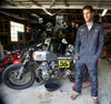 stellarmotobrand, Stellar, Motorcycles, Protective wear, Moto, Jacket, Maven , Mechanic suit, Denim suit, Coveralls, pit crew, Stratosphere , Riding suit, Dyneema, Armored, airflow, Denim,  RION Dyneema® Armored Riding Suit, vegan, fashion apparel, biker culture, jeans, pants, vintage, classic, stretchy, armored 